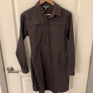 Title Nine Long Sleeve Wren Utility Dress Gray Size Small